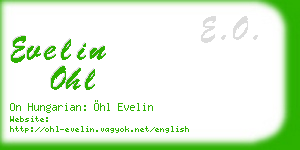 evelin ohl business card